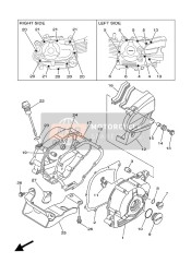 5TNE54210000, Cover, Crankcase 2, Yamaha, 0